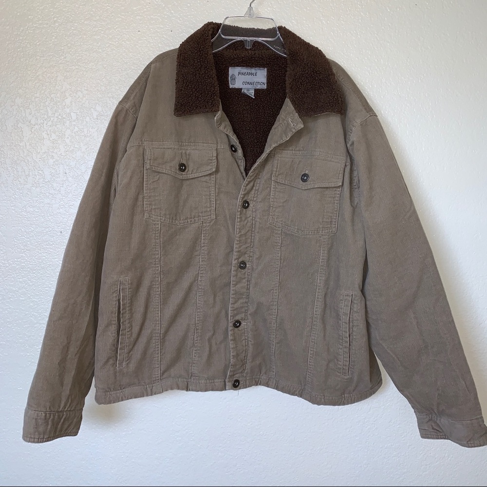 Pineapple connections corduroy jacket size M